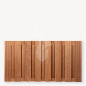 hardhouten tuinscherm Middenmeer | 14mm | 90x180cm | 17 planks | geschaafd