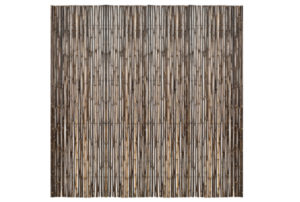 bamboescherm 180 x 180cm op rol zwart