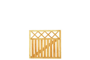 grenen tuinhek 90x100cm met trellis geïmpregneerd 1