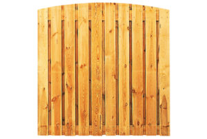 grenen tuinscherm 17mm 180x180cm toog 21 planks groen geïmpregneerd geschaafd