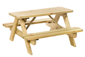 Vuren junior picknicktafel Björn 28mm dik bladmaat 38,5x90cm