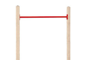 metalen duikelstang 125cm rood excl. palen