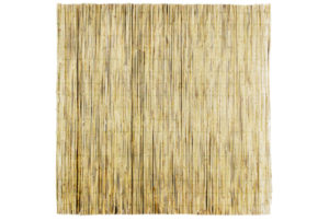rietmat 200 x 200cm 15 20mm dik met perlondraad gebonden per 5 halmen