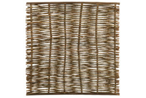 wilgentenenscherm 180 x 180cm grof boven en onderkant voorzien van latten