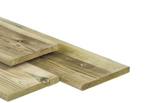 Noord-Europees vuren schuttingplank 18x195mm x 480cm geïmpregneerd geschaafd