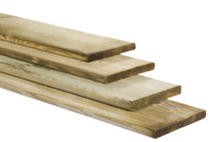 vuren schuttingplank vlonderplank 28x145mm x 540cm geïmpregneerd