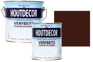 hermadix houtdecor verfbeits 610 bruin dekkend