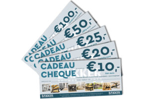cadeaucheque 10 20 25 50 100 euro