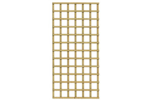vuren trellisscherm 90x180cm maas 115x115mm groen geïmpregneerd geschaafd