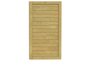 vuren tuindeur 100x180cm basic geschaafd groen geïmpregneerd 15 planken