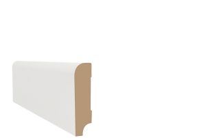 MDF plint 18x76mm x 240cm koloniaal wit