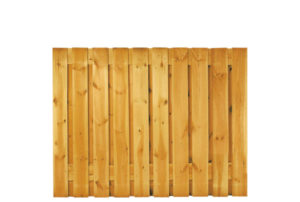 grenen tuinscherm 17mm 130x180cm 21 planks groen geïmpregneerd geschaafd