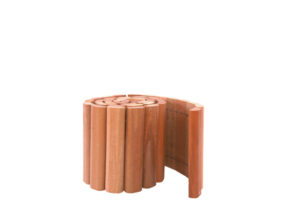hardhouten rolborder Ø40mm 20x180cm