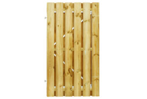 grenen plankendeur 100 x 180cm groen geïmpregneerd geschaafd op stalen frame wvw07550 1