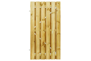 grenen plankendeur 90 x 180cm groen geïmpregneerd geschaafd op stalen frame wvw07575 1