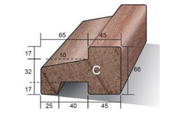 Hardhout kozijnhout ABC-profiel 66x110mm 590cm gegrond | Bakker de Houthandel