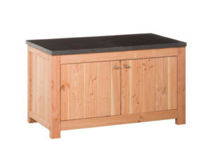 Douglas dubbele buitenkeuken kast incl. deuren 60x109x56 cm (hxbxd)