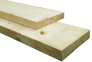 midden europees vuren steigerplank 29x190mm x 400cm groen geïmpregneerd