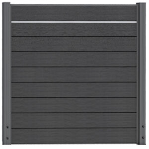 aluminium decoratiestrip 23x20mm x 180cm t.b.v. composiet scherm