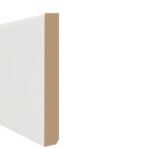 MDF plint 12mm recht gegrond