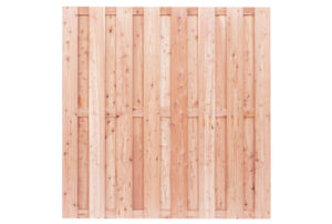 douglas tuinscherm | 15mm | 180x180cm | 18 planks | onbehandeld | fijnbezaagd