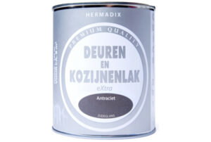 hermadix deur en kozijnlak 750ml antraciet zijdeglans