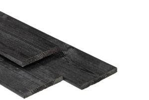 grenen plank 15x140mm x 180cm zwart gedompeld geïmpregneerd