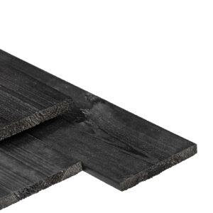 grenen plank 15x140mm x 180cm zwart gedompeld geïmpregneerd