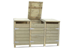 vuren containerkast triple 129x224,5x91cm (hxbxd) geïmpregneerd