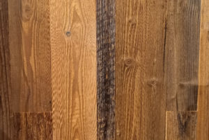 Wandbekleding Barnwood Brown per pak 0,8 m2 verschillende breedtes planken van 120cm lang