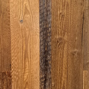 Wandbekleding Barnwood Brown per pak 0,8 m2 verschillende breedtes planken van 120cm lang