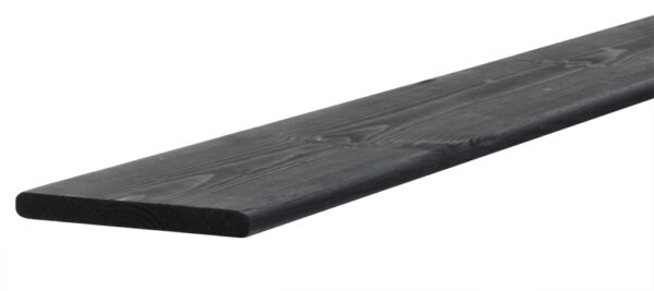 Grenen plank 15x140mm x geïmpregneerd en zwart gedompeld - Afbeelding 2