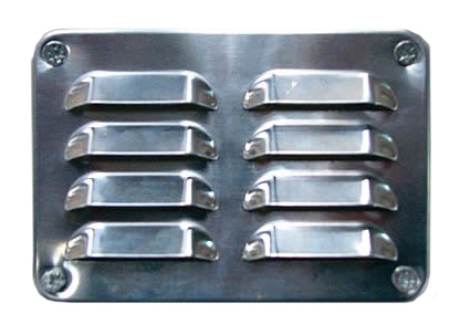 Ventilatierooster aluminium (2 stuks)