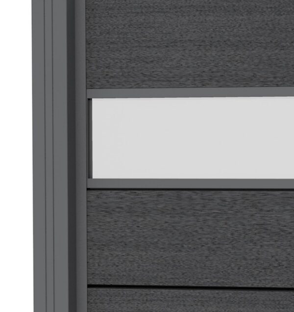Melkglas decoratiepaneel | 21x195mm x 180cm | t.b.v. composiet scherm - Afbeelding 2