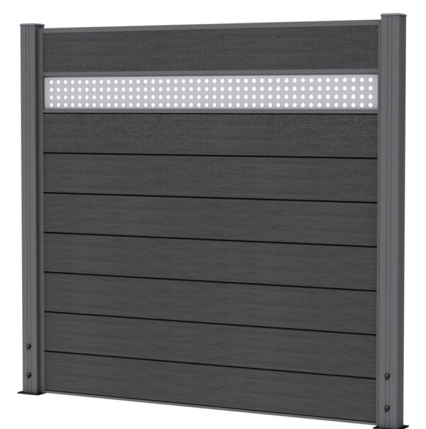Aluminium decoratiepaneel | 21x195mm  x 180cm | t.b.v. composiet scherm - Afbeelding 3