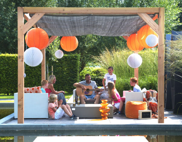 Douglas schaduwpergola houtpakket 324x524cm