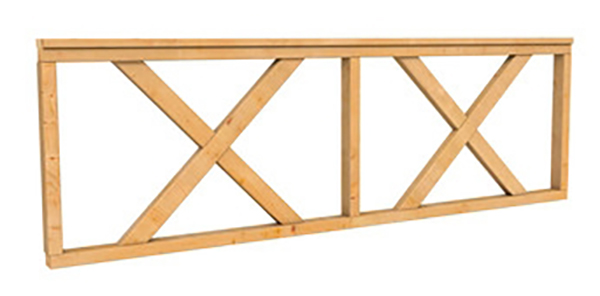 Douglas hekwerk 73x228,5cm kruis - Afbeelding 2