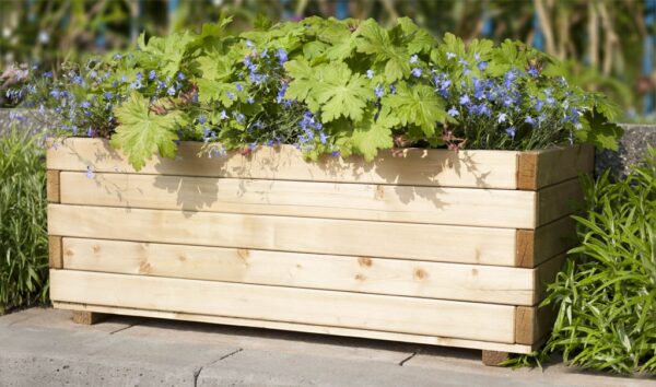 Vuren bloembak | rechthoek | 39 cm hoog - Afbeelding 2