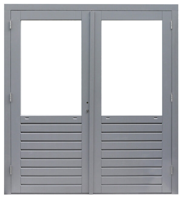 Hardhouten dubbele glasdeur Prestige 202x221cm