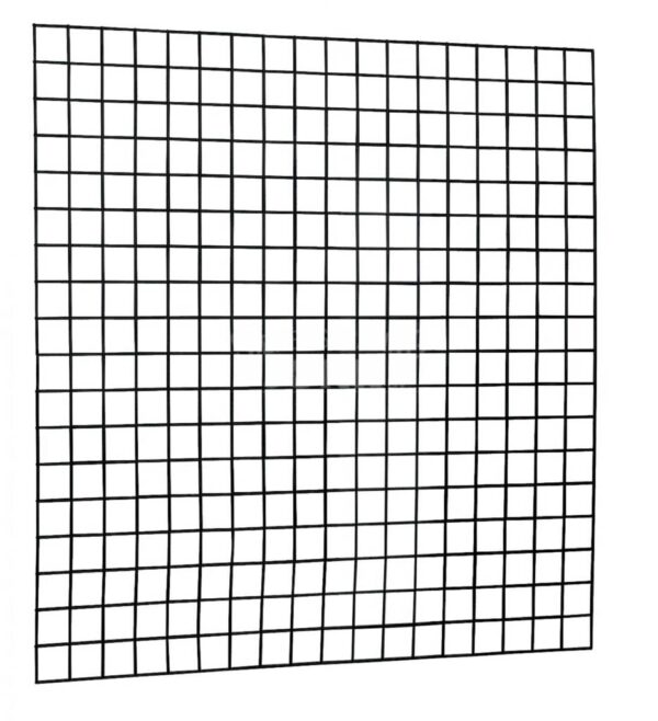 Gaaspaneel | 180x180cm | geplastificeerd | maas 100x100mm | RAL 9005 zwart - Afbeelding 3