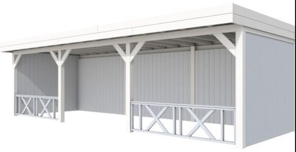 Douglas buitenverblijf Premium plat dak diepte 310cm | diverse breedte maten - Afbeelding 6