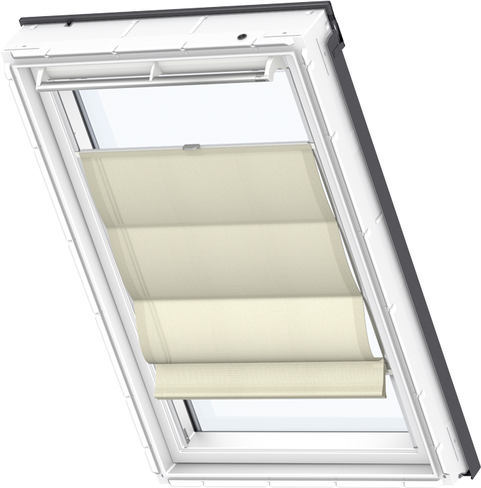 VELUX Vouwgordijn Beige rain FHB Handbediend | Bakker Bouwen & Wonen