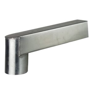 Stadsuitloop zink 60x80 mm type 80 met uitloop 330 mm