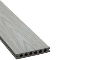 Composiet vlonderplank 23x145mm x 420cm houtstructuur (co-extrusie) grijs webshop