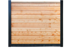 douglas betowood scherm 28mm 185x224cm 10 planks kleurloos geïmpregneerd inclusief afdekkap