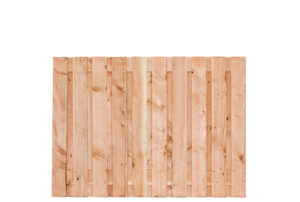 douglas tuinscherm 15mm 130x180cm 19 planks onbehandeld fijnbezaagd t.b.v. betonsysteem