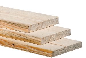 Midden-Europees vuren steigerplank 29x190mm x 500cm onbehandeld