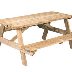 Vuren picknicktafel Easy 42mm dik bladmaat 70x180cm geïmpregneerd