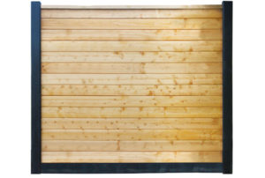 vuren betowood tuinscherm 28mm 185 x 224cm 14 planks groen geïmpregneerd inclusief afdekkap