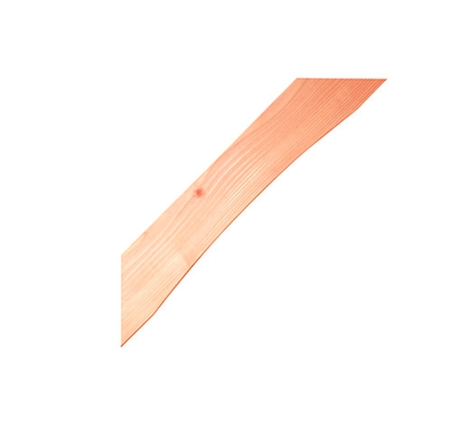 Douglas schoor 60x140mm x 77cm gebogen geschaafd onbehandeld